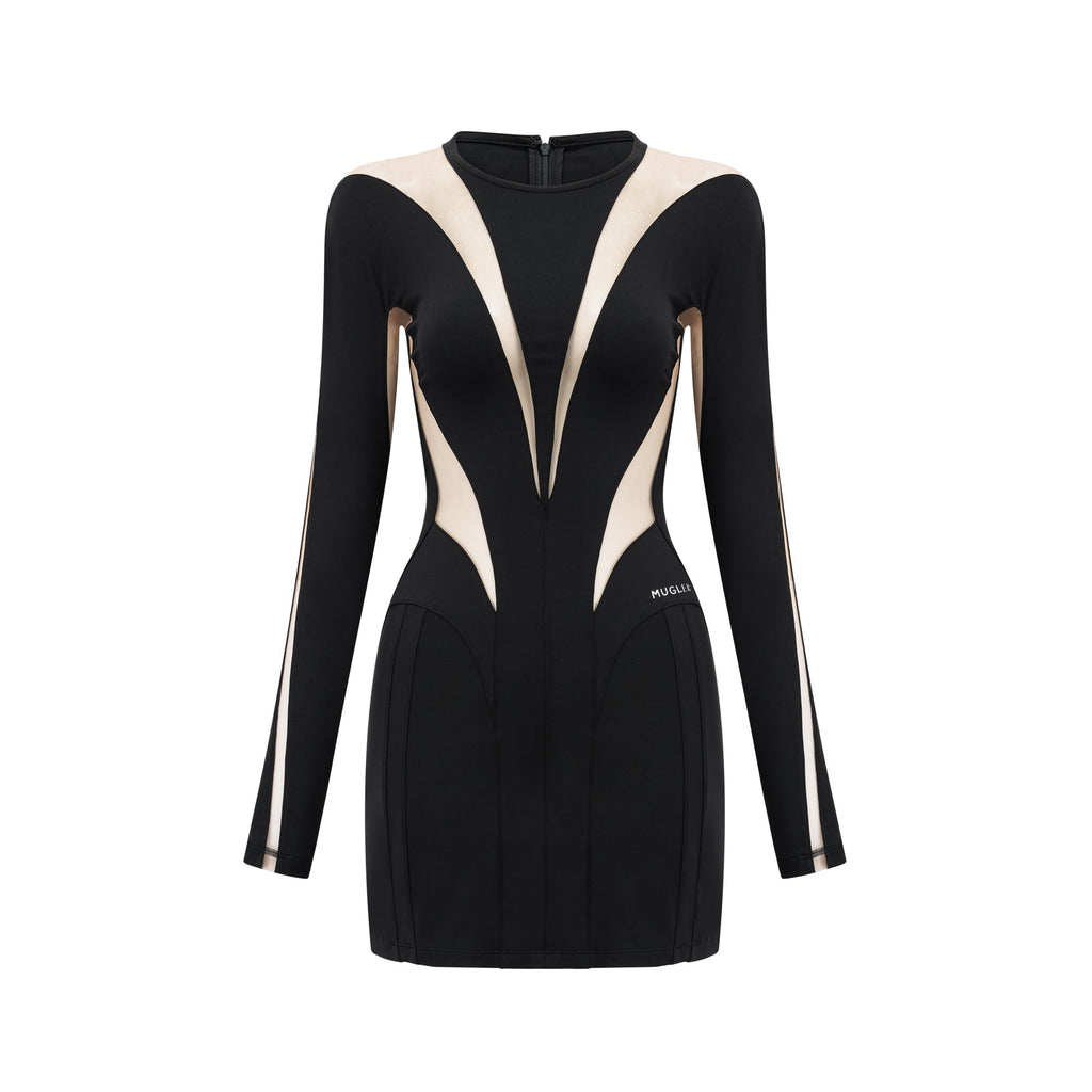 Suzette ıllusion mini elbise