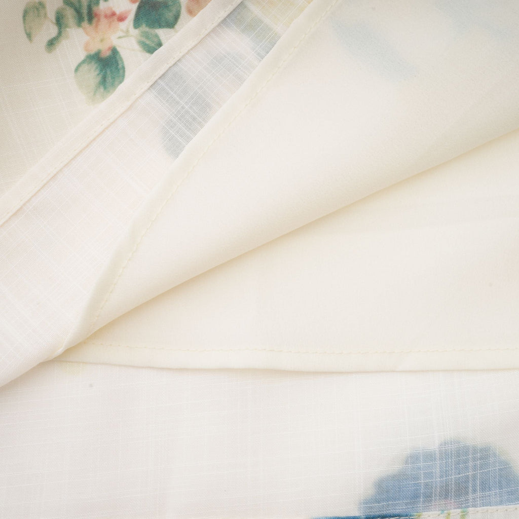 Cyrielle V Yaka Çiçek Desenli Midi Elbise