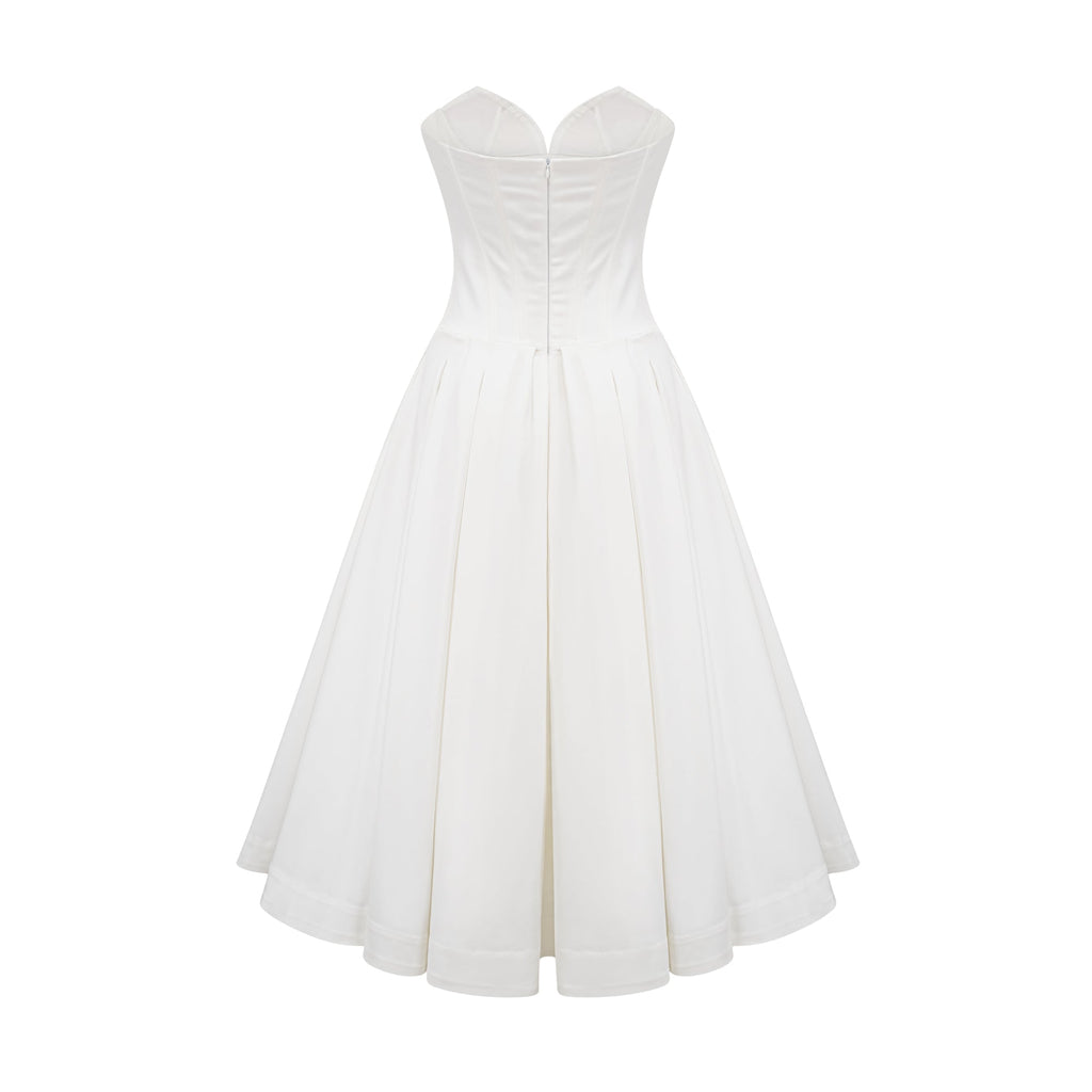 Katherine korse midi Beyaz