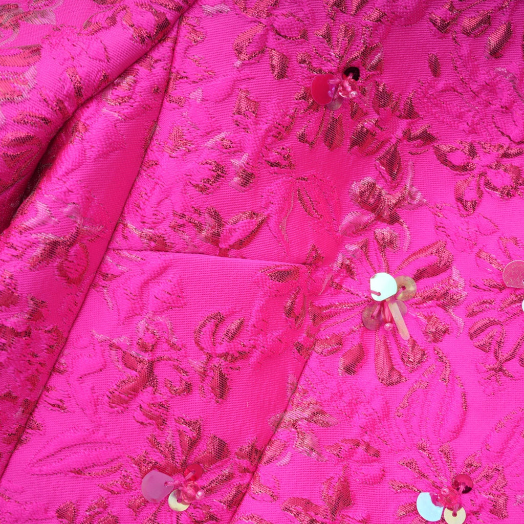 Floransa Tarzı Çiçek Aplikeli Mini Elbise