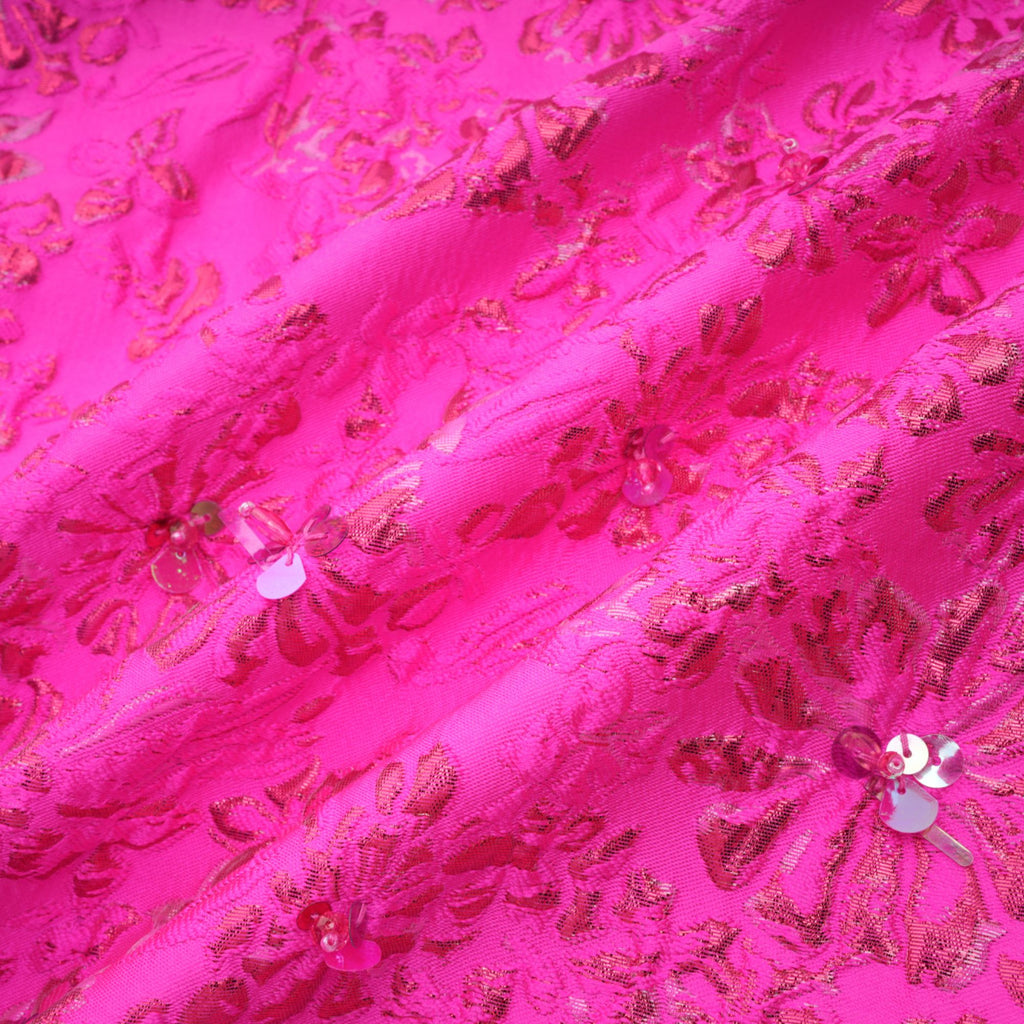 Floransa Tarzı Çiçek Aplikeli Mini Elbise