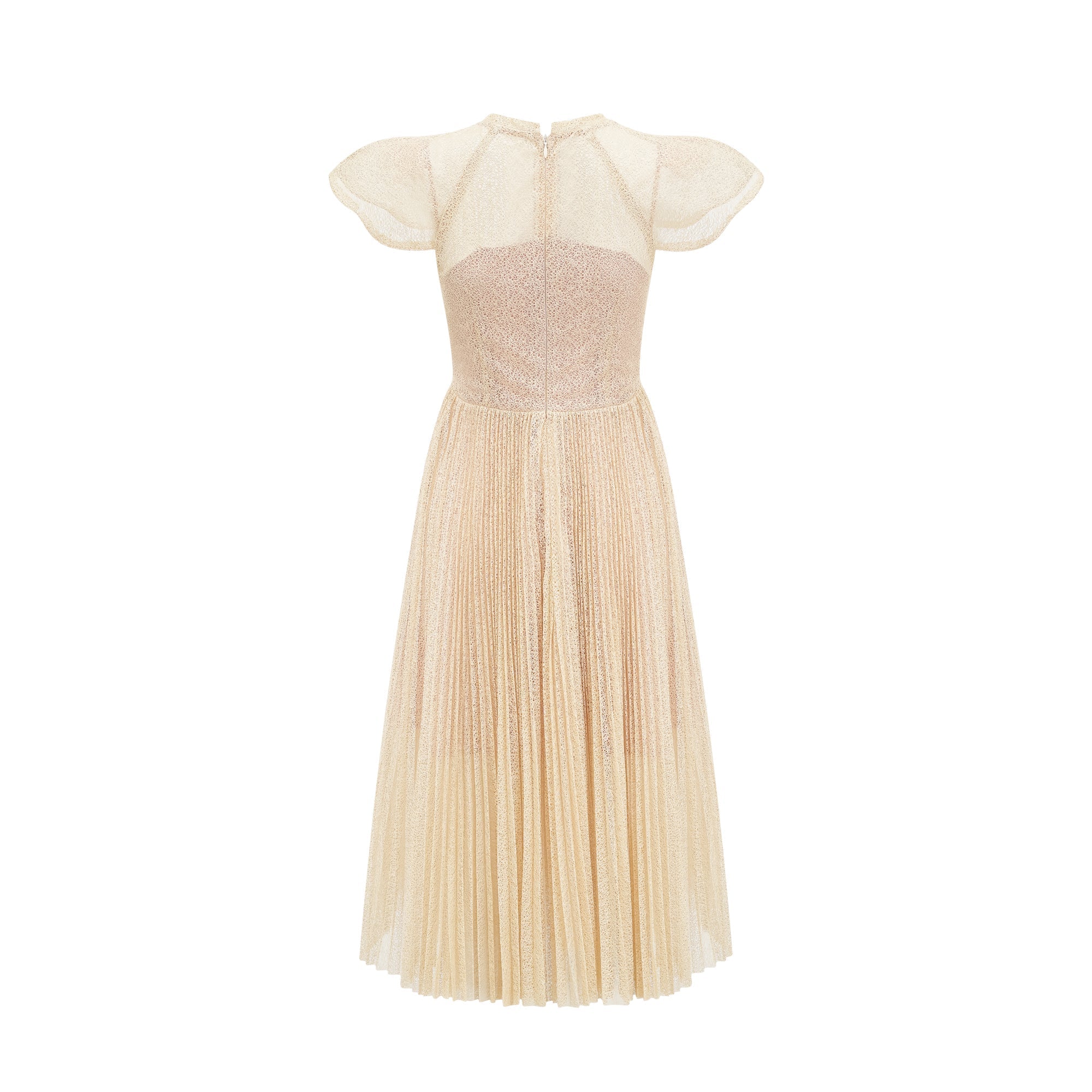 Nerissa pile midi elbise