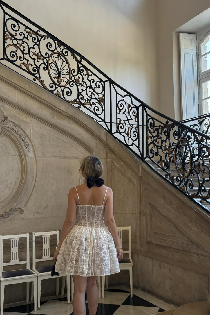 Lyra Dantel Mini Elbise