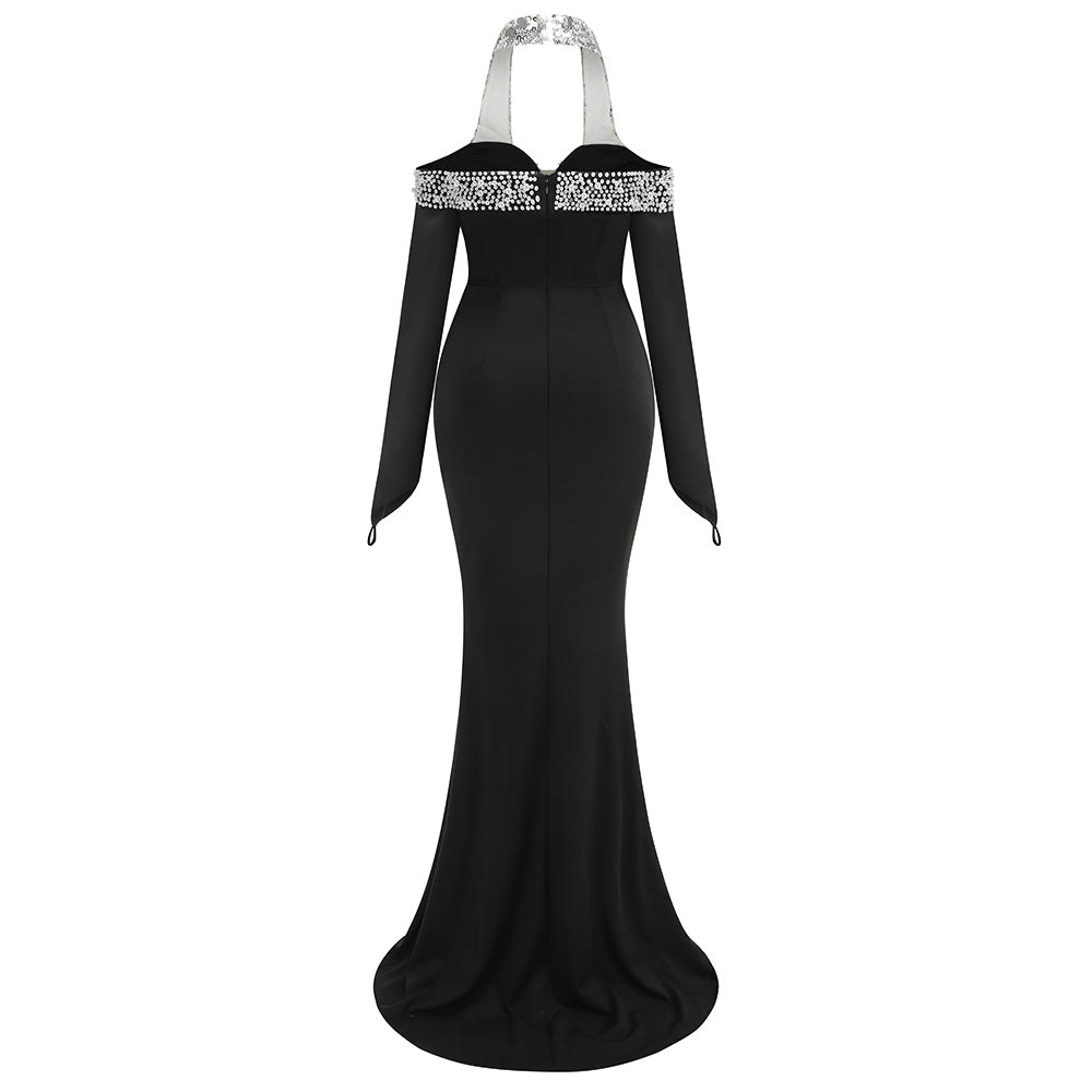 Monica Göksel İşlemeli Maxi Elbise