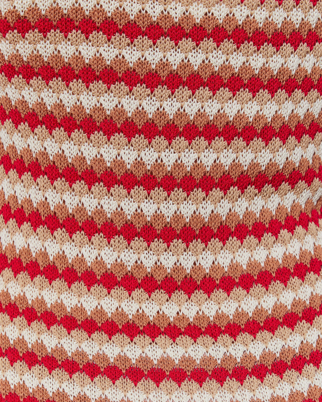 Sunset Dreaming Tığ İşi Çizgili Midi Elbise