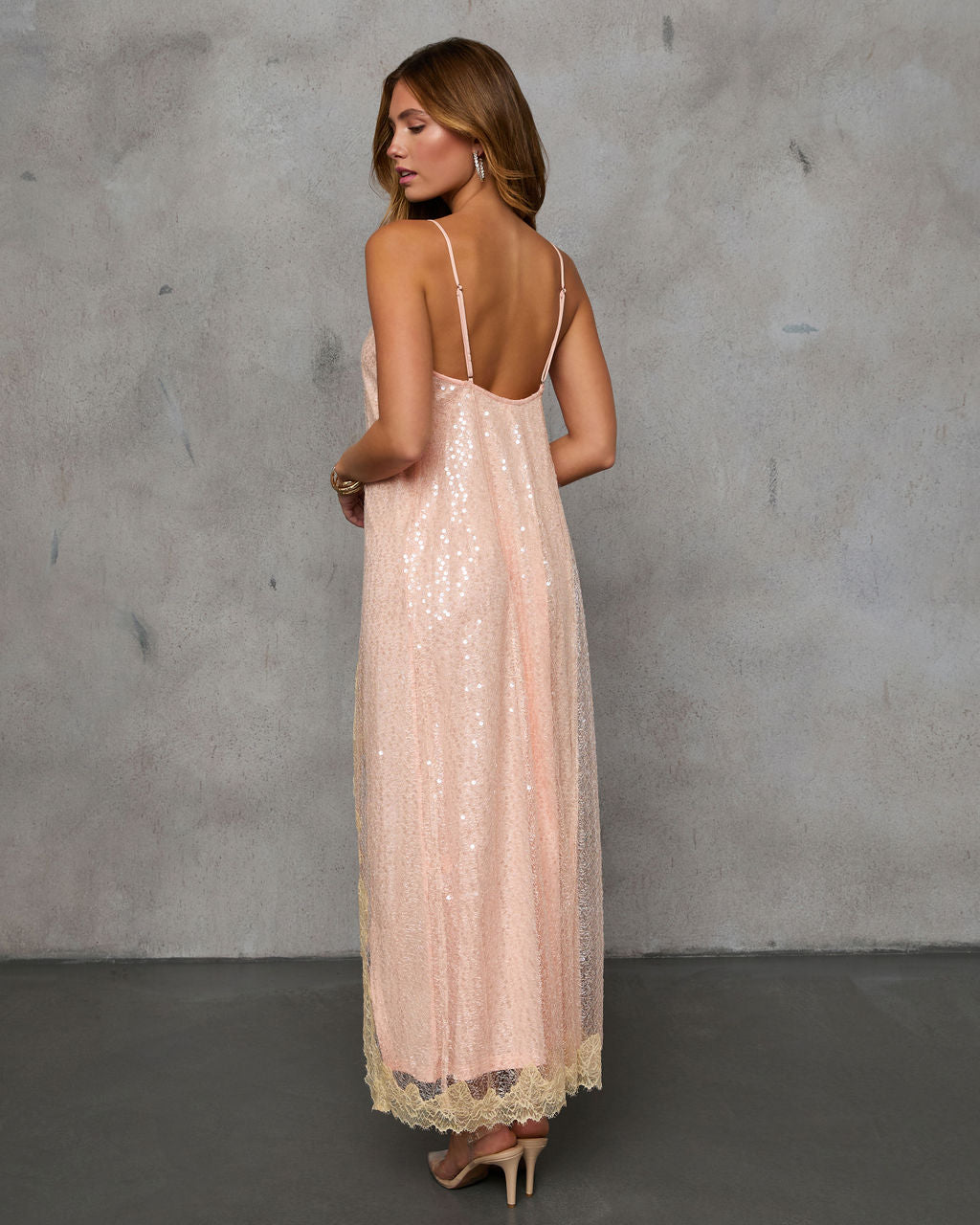 Misafir Listesi Ton Tonlu Payet Midi Elbise