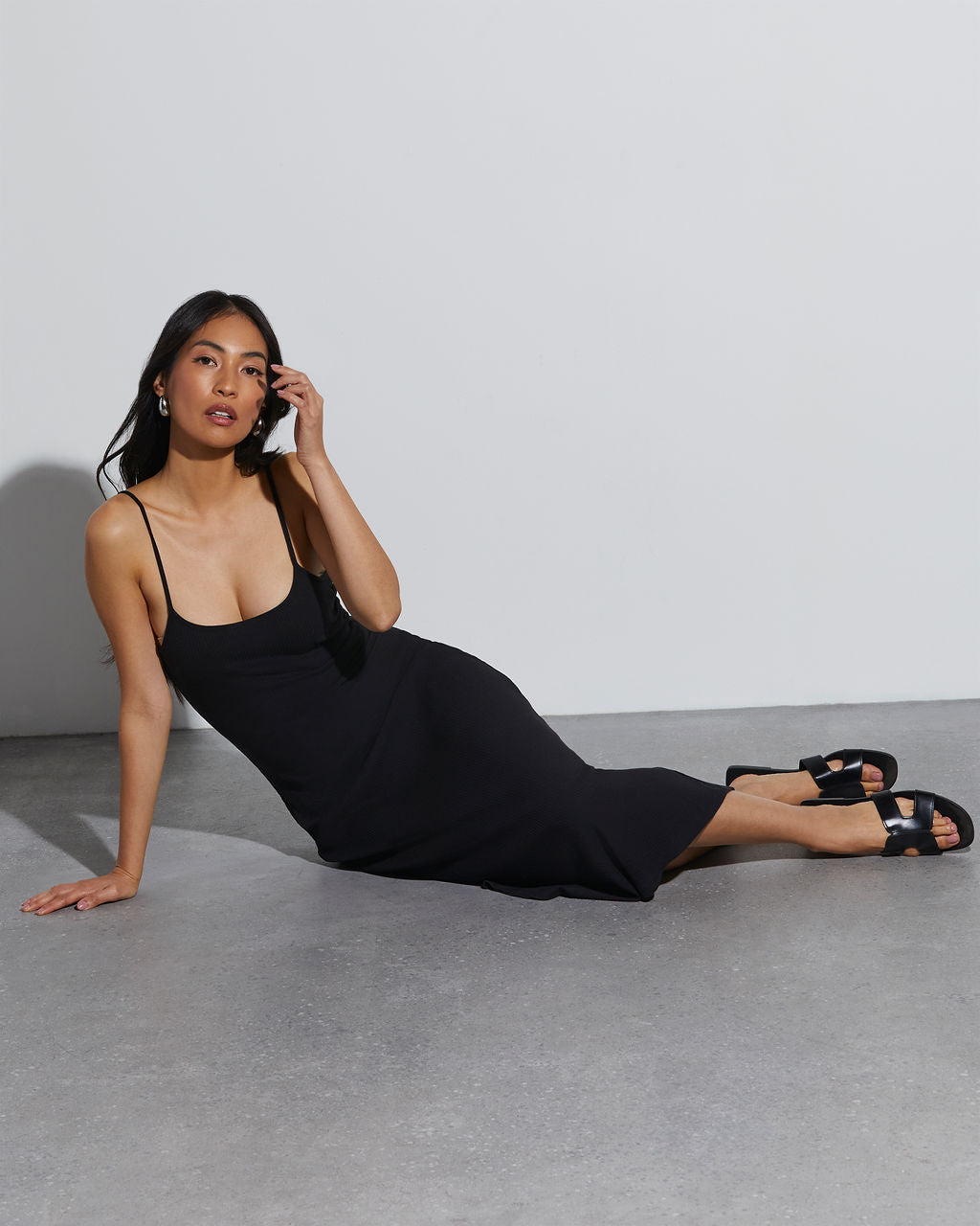 Tamra Bodycon Tank Midi Elbise