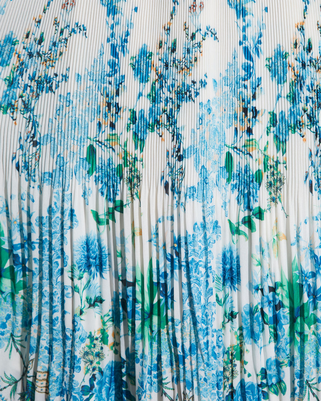 Tempe Çiçekli Fırfırlı Midi Elbise