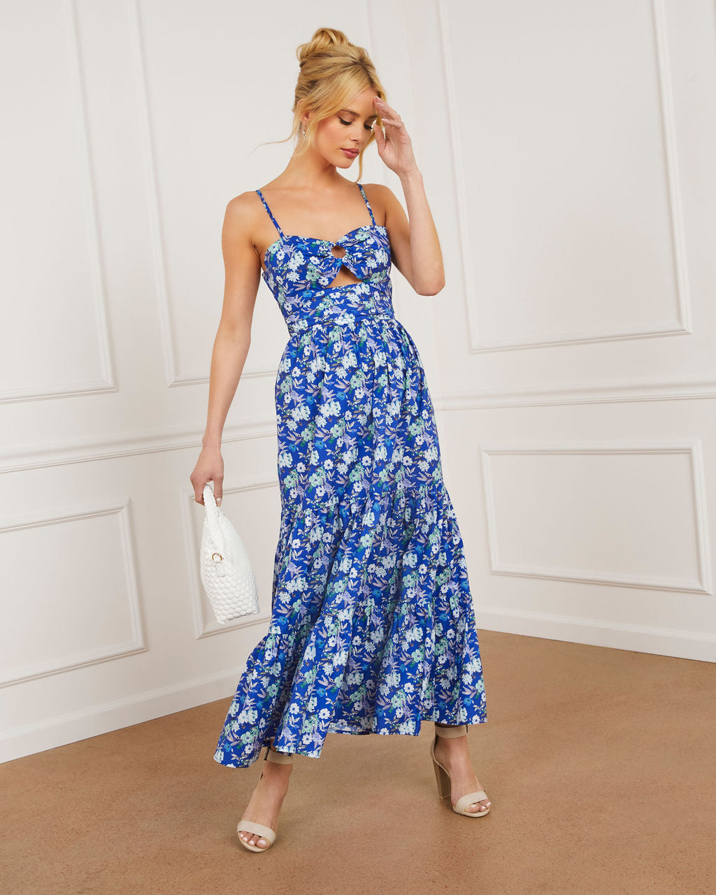 Kacey Sweet Heart Katlı Midi Elbise