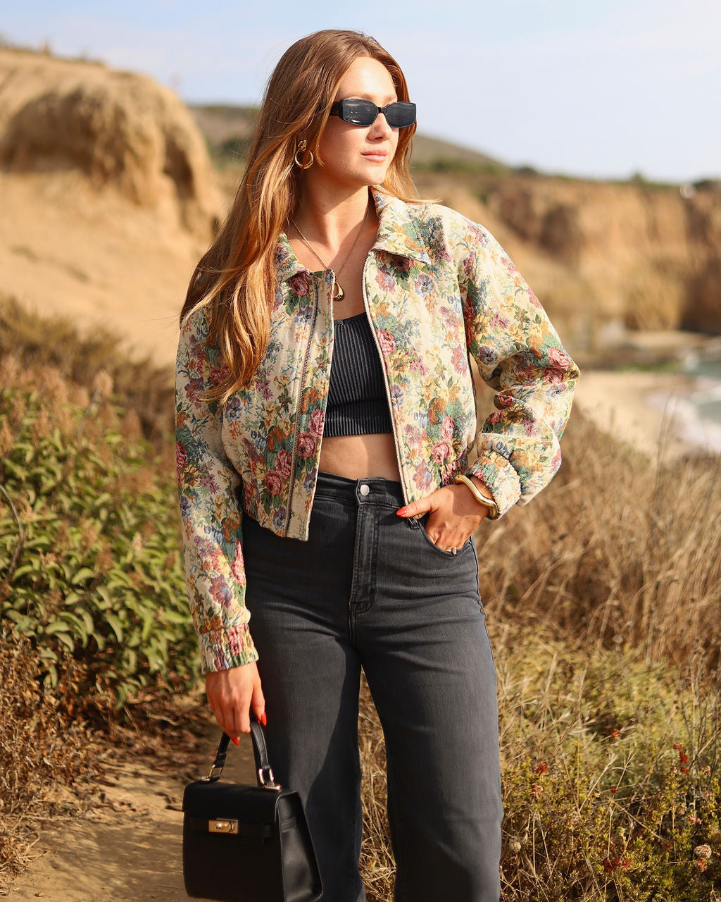 Garden Fantasy Floral Tapestry Jacket