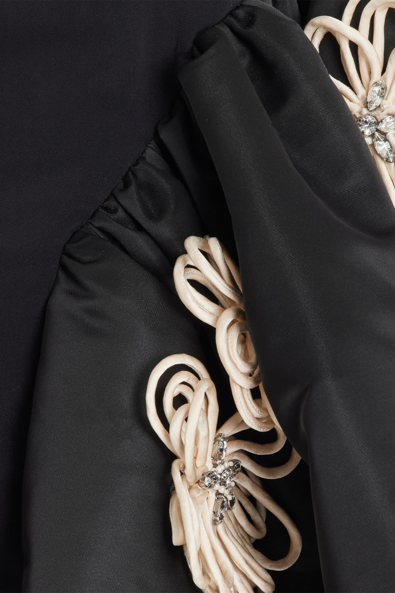 Leona Çiçek Aplikeli Korse Mini Elbise