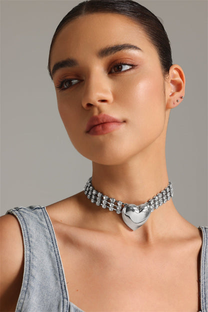 Metal Kalpli Taşlı Gerdanlık