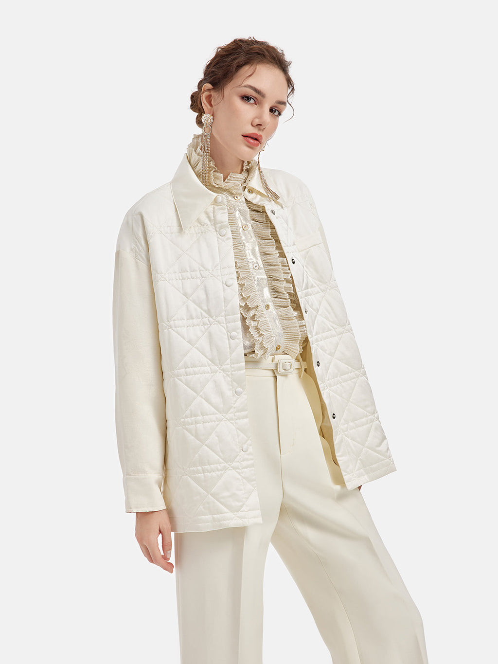 İpek Kapitone Kapitone Mont