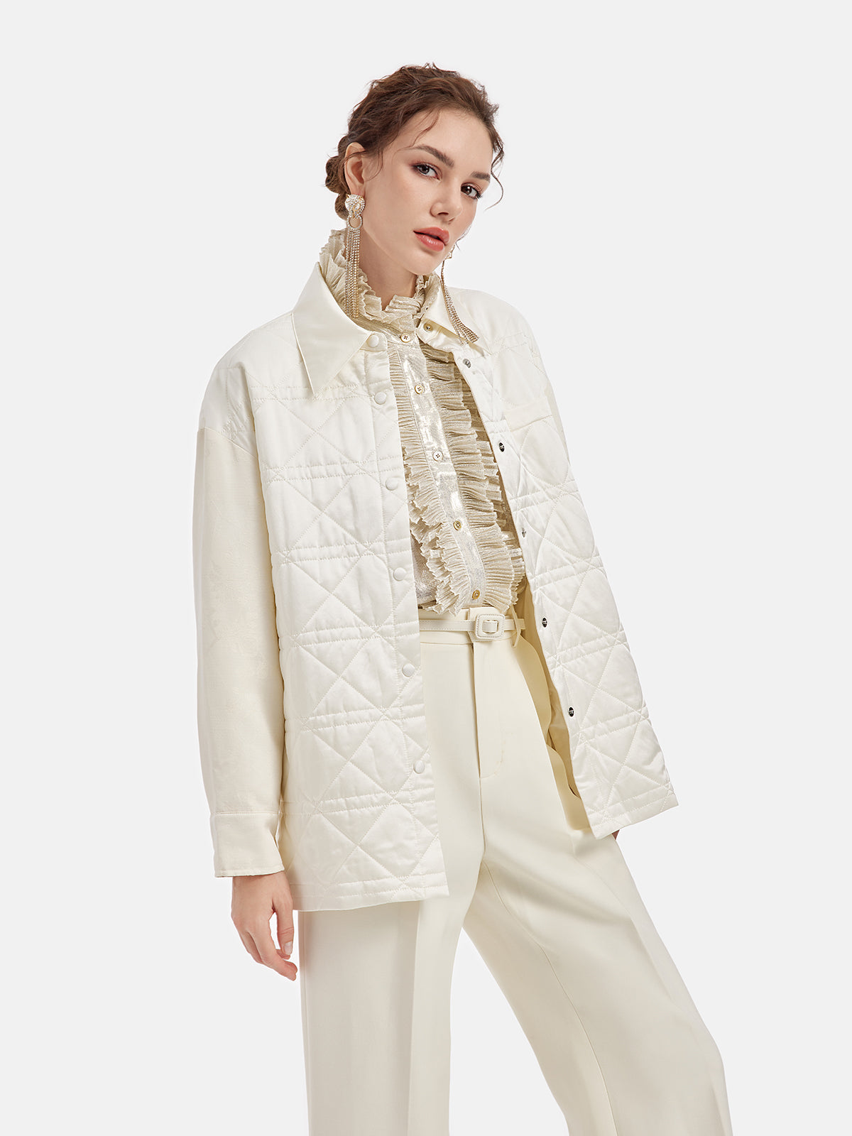 İpek Kapitone Kapitone Mont