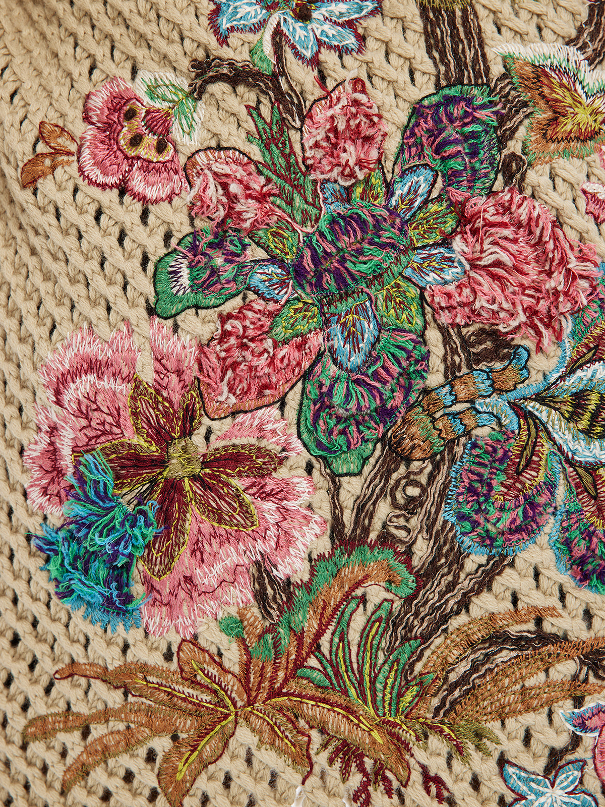 El İşi Çiçek Rölyef Kaban