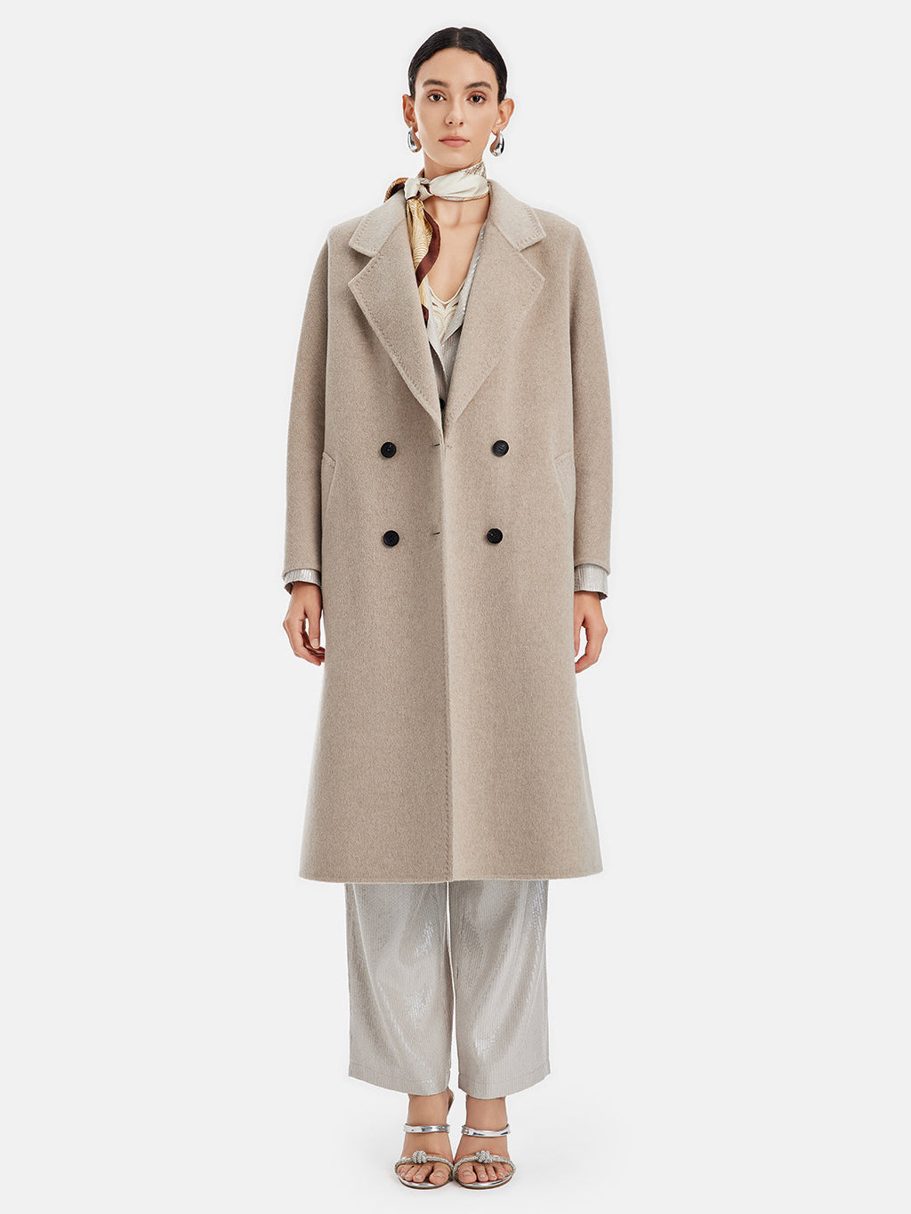 Vintage Şık Kaşmir Karışımlı Kaban