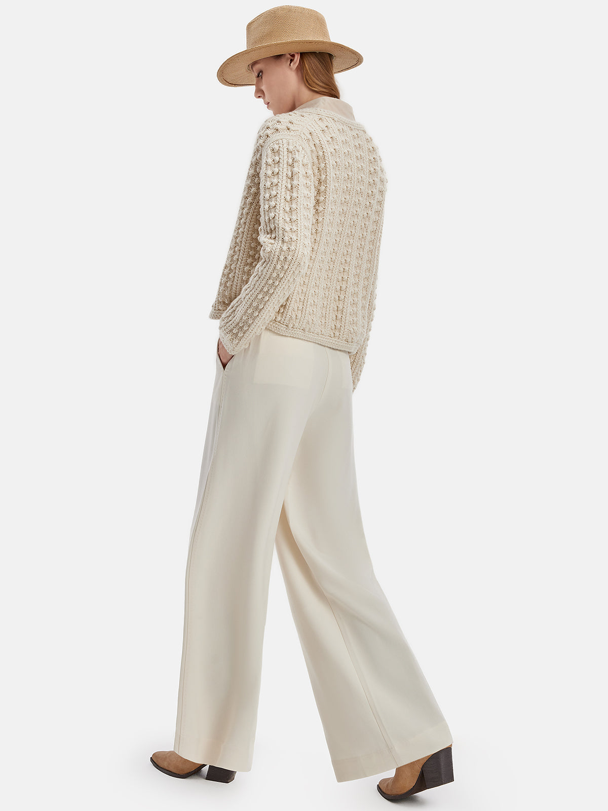 3D Jakarlı Yün Hırka