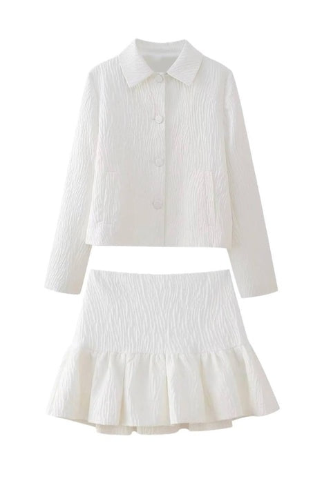 Denise Yaka Blazer Dokulu Takım