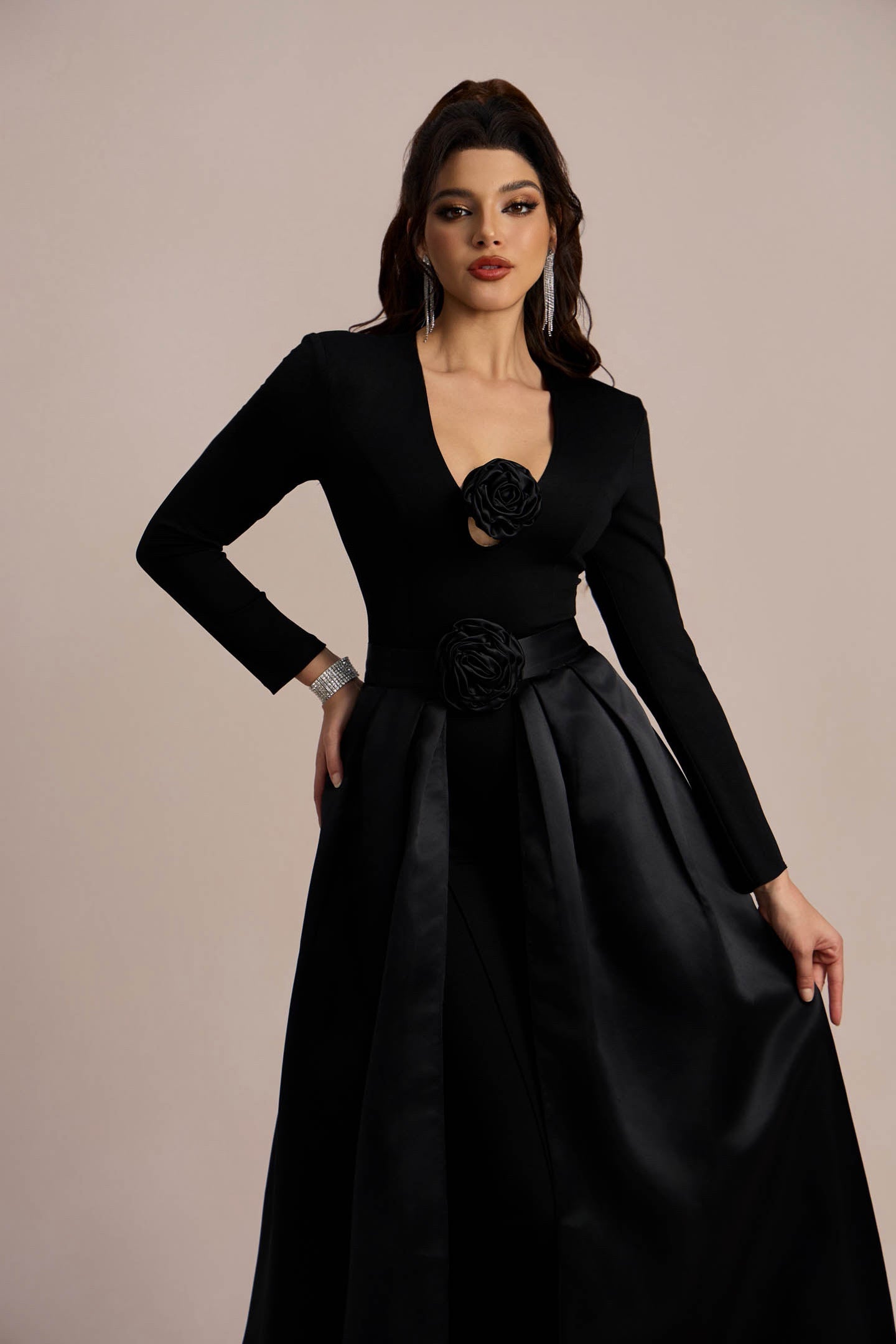 Edwina Çiçek Aplikeli Tulum Takımı