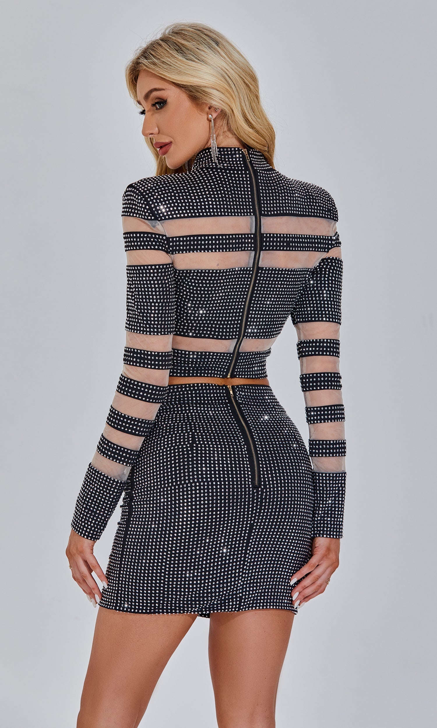 Blaire Gri Uzun Kol İkili Takım