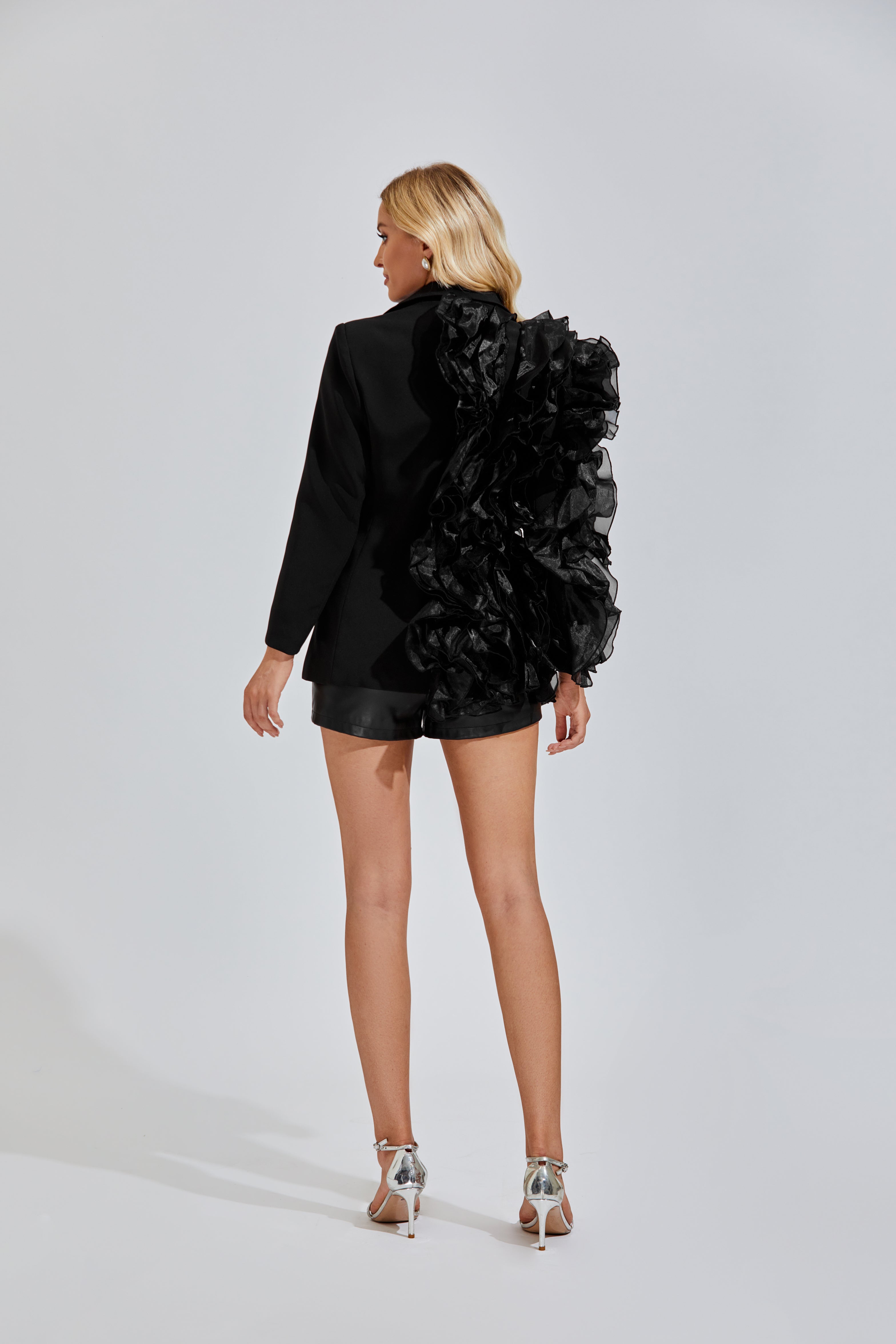 Anaya 3D Siyah Blazer