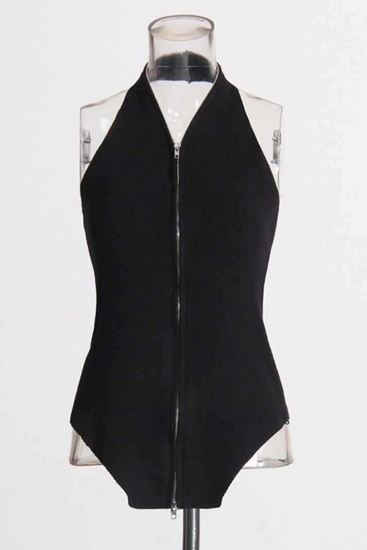 Lora Örme Halter Yaka Bluz & Hırka Takım