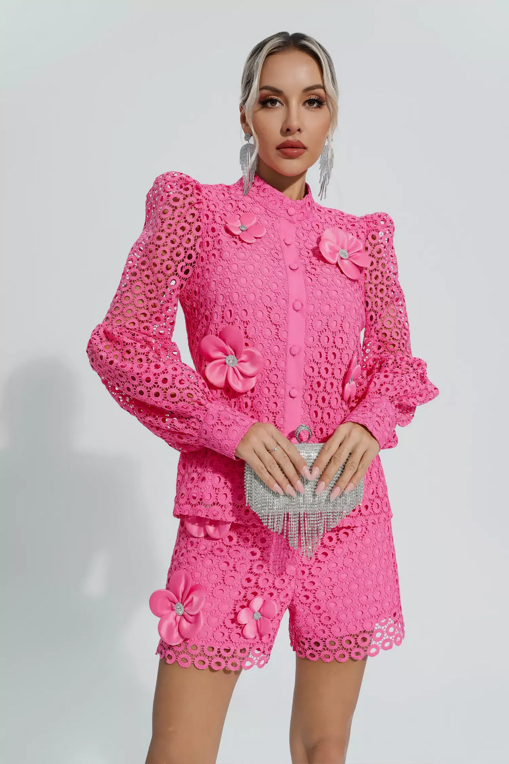 Macy Pembe İçi Boş Çiçek Seti