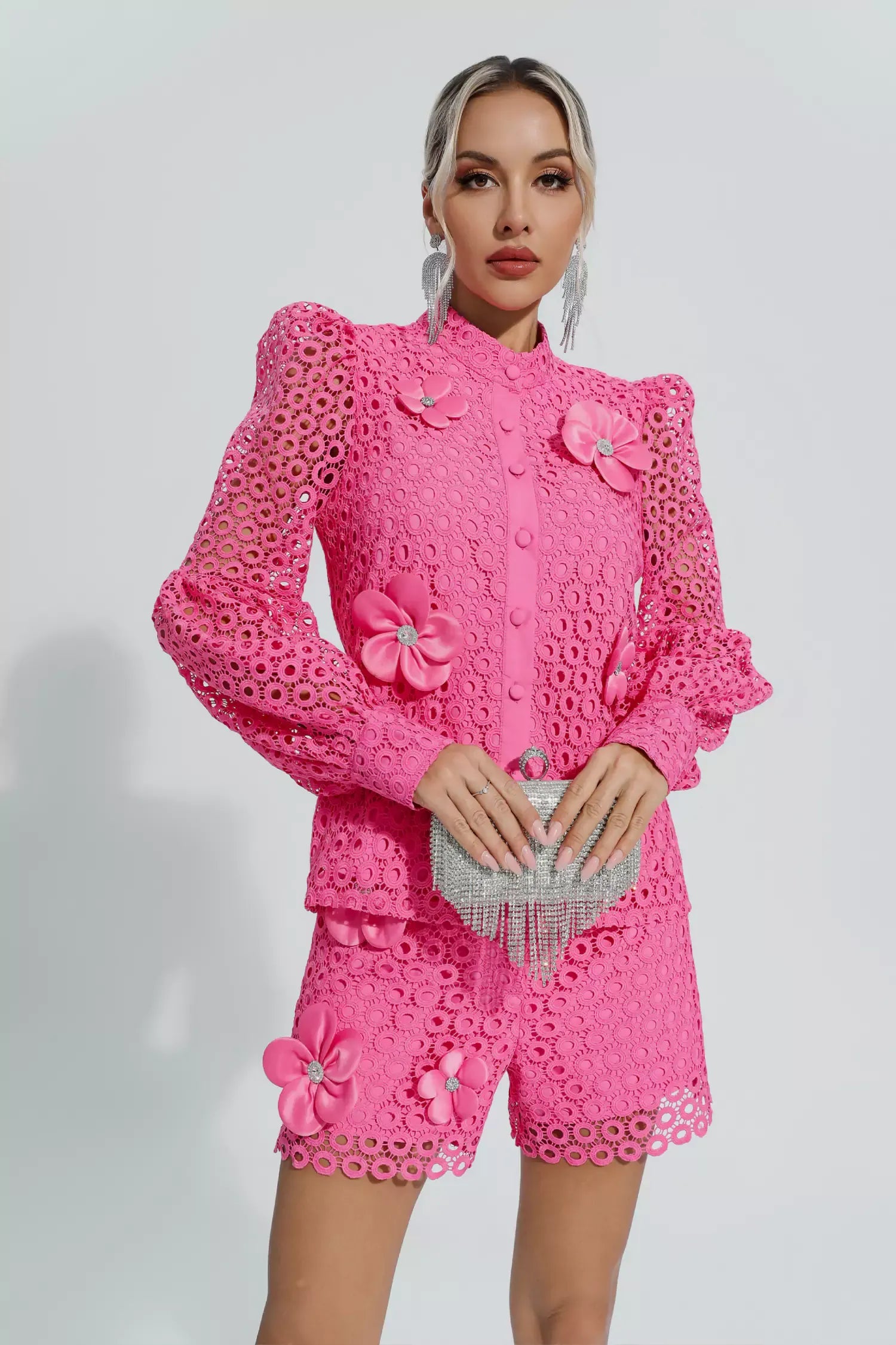 Macy Pembe İçi Boş Çiçek Seti