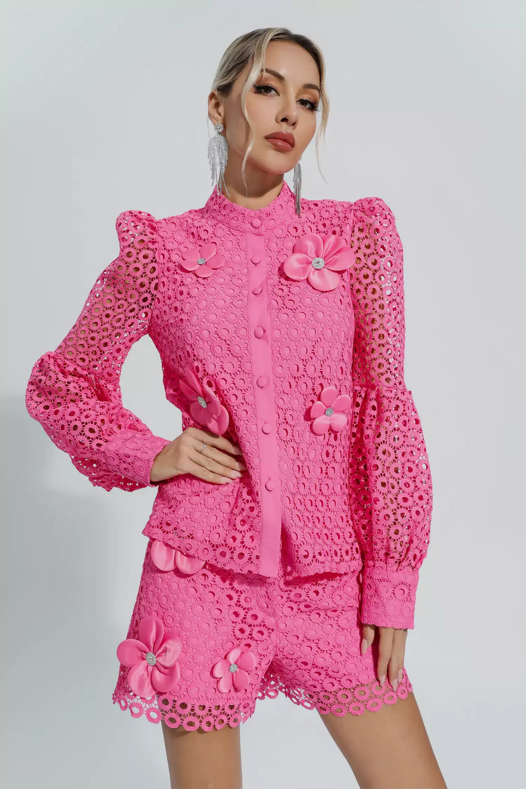 Macy Pembe İçi Boş Çiçek Seti