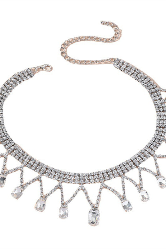 Yapay Elmas Püskül Kolye