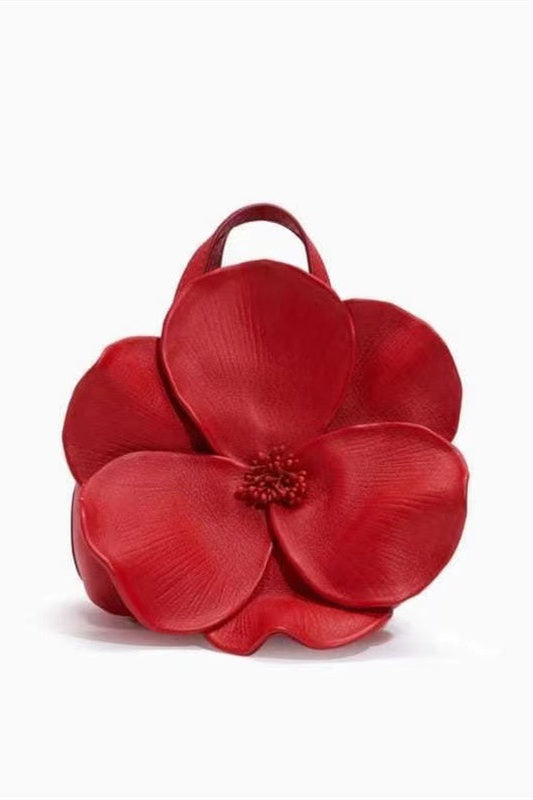 Çiçekli Pu Deri Çanta