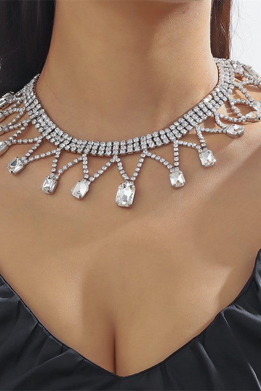 Yapay Elmas Püskül Kolye