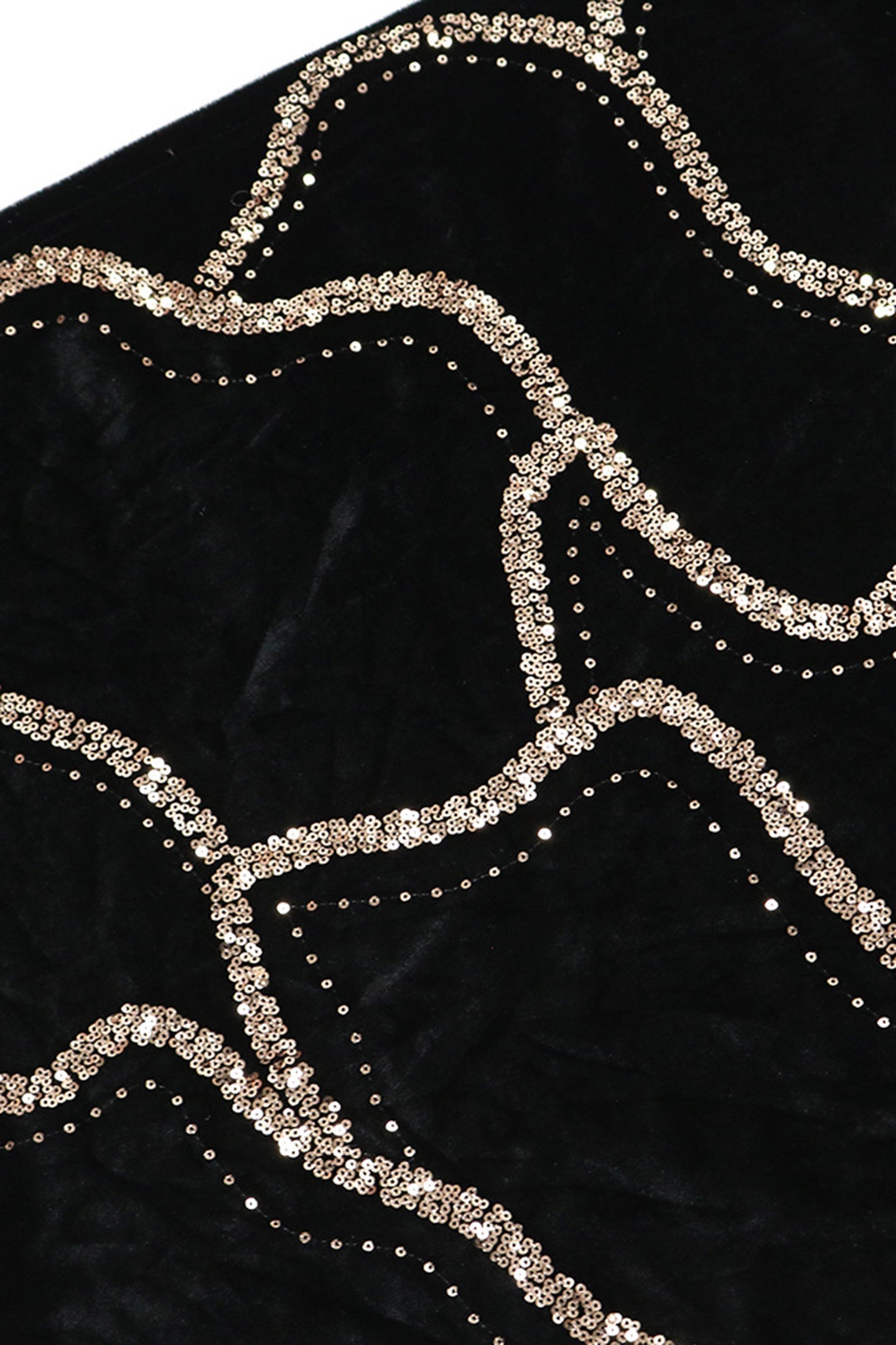 Nydia Payet İşlemeli Kadife Maxi Elbise