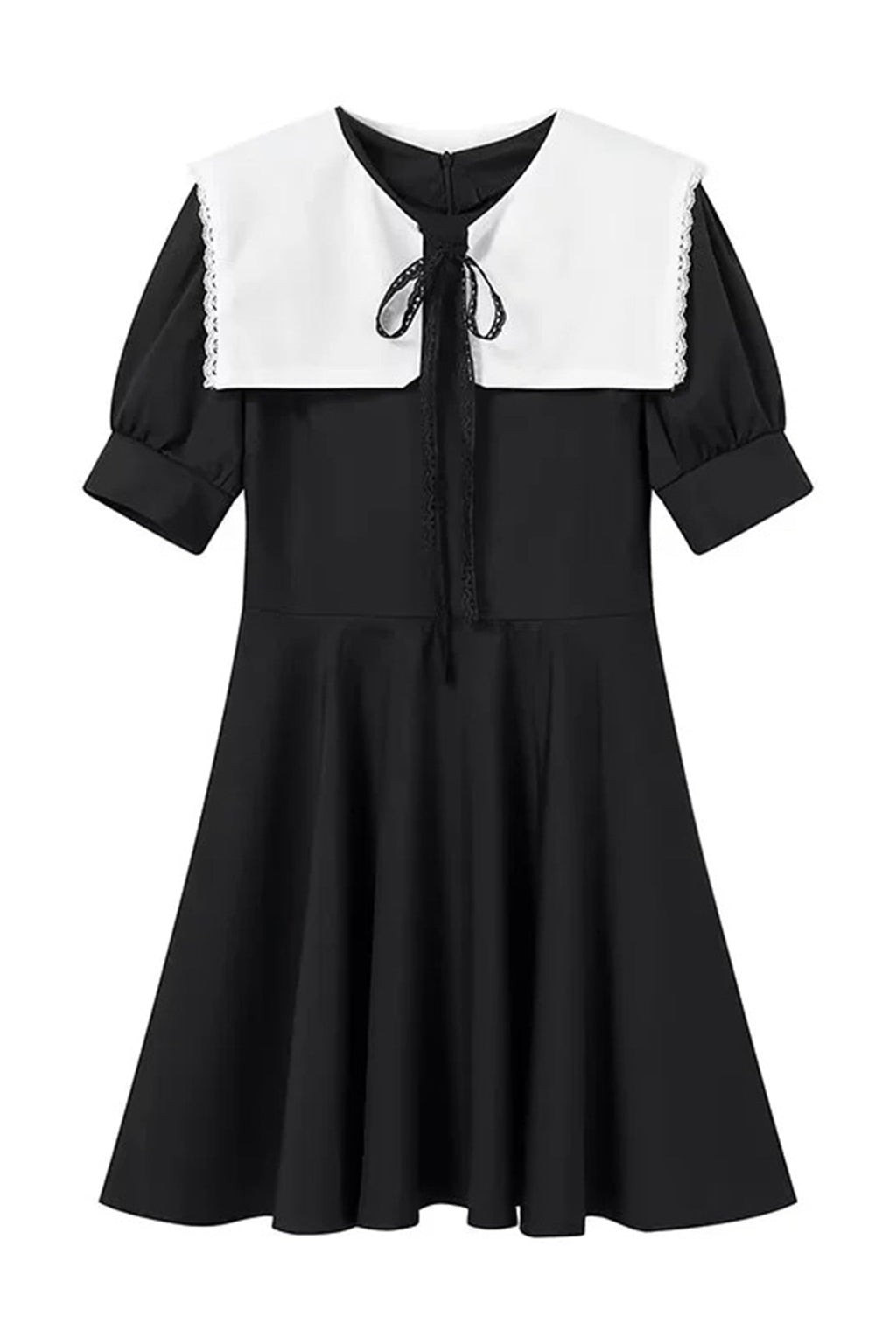 Chloe Doll Yaka Puf Kol Mini Elbise