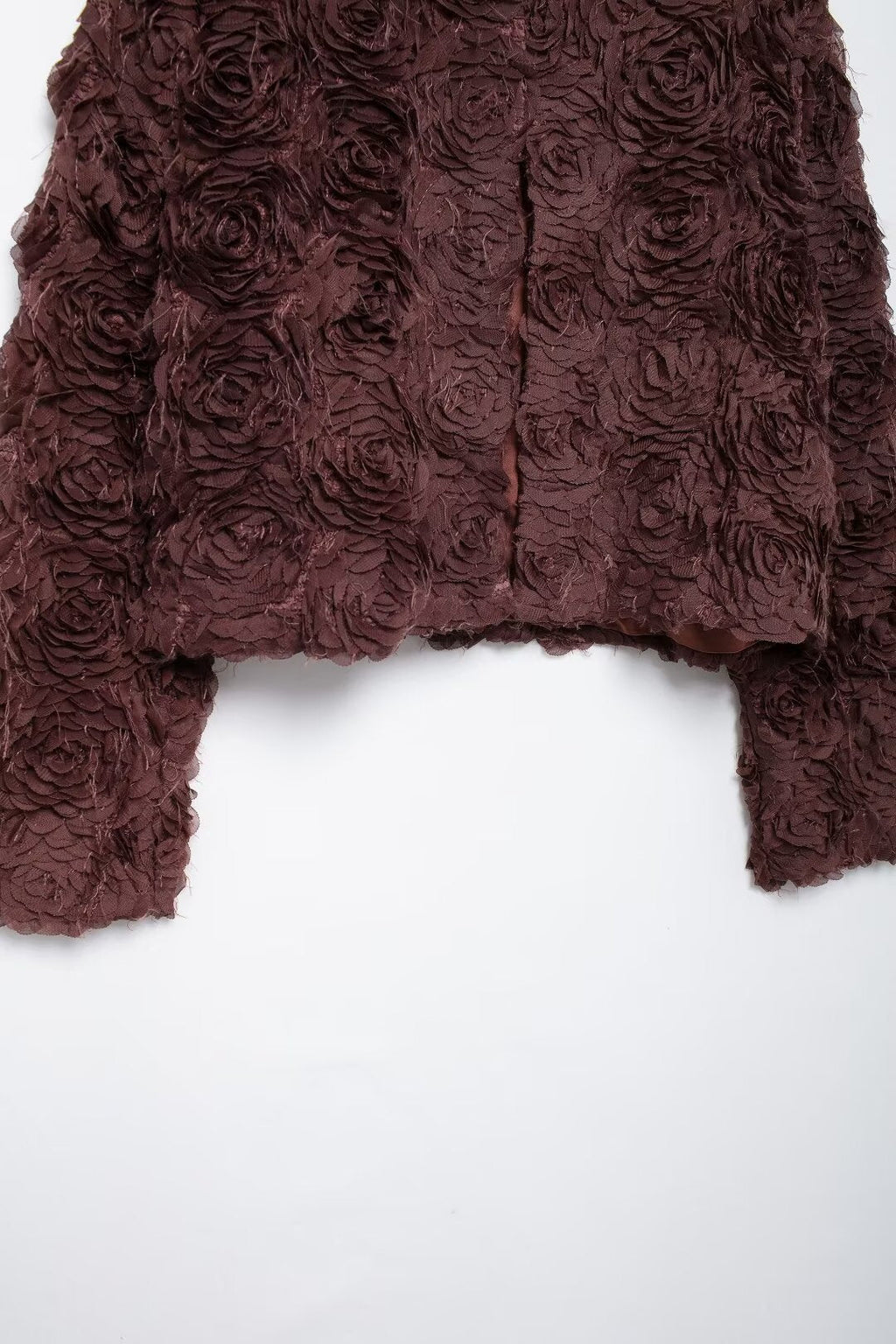 Çiçek Aplikeli Kısa Ceket