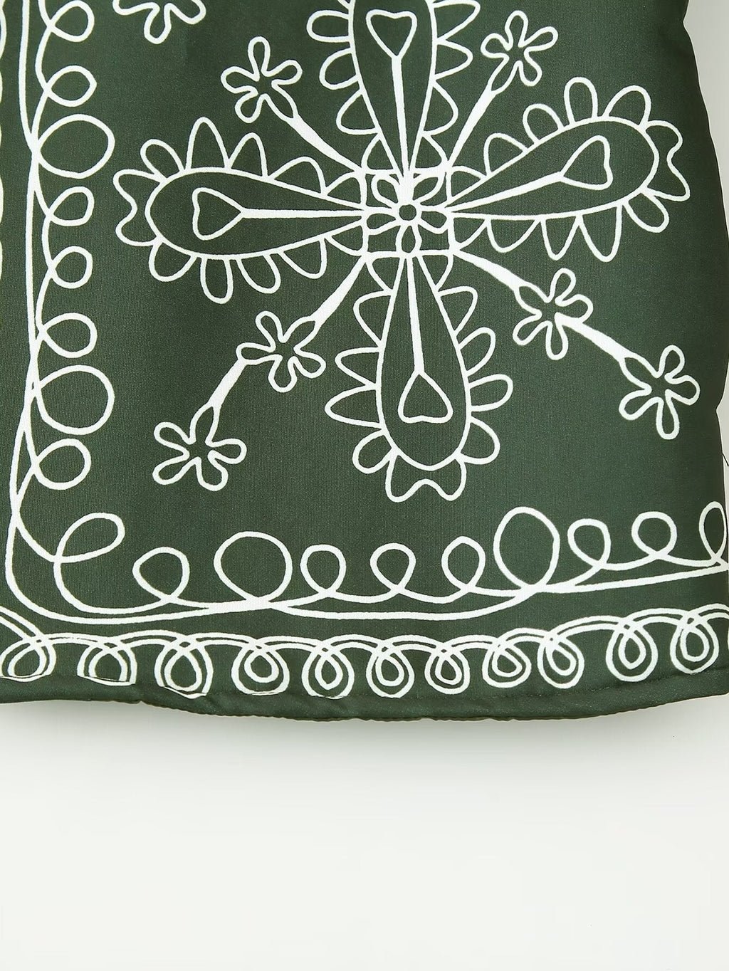 Soyut Baskılı Şişme Ceket Takım