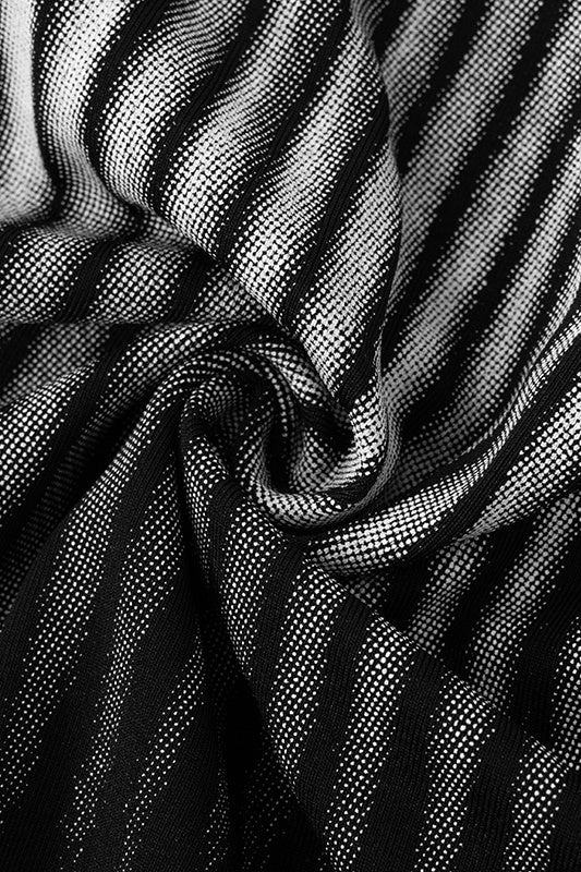 Omuzları Açık Baskılı Body Maxi Elbise