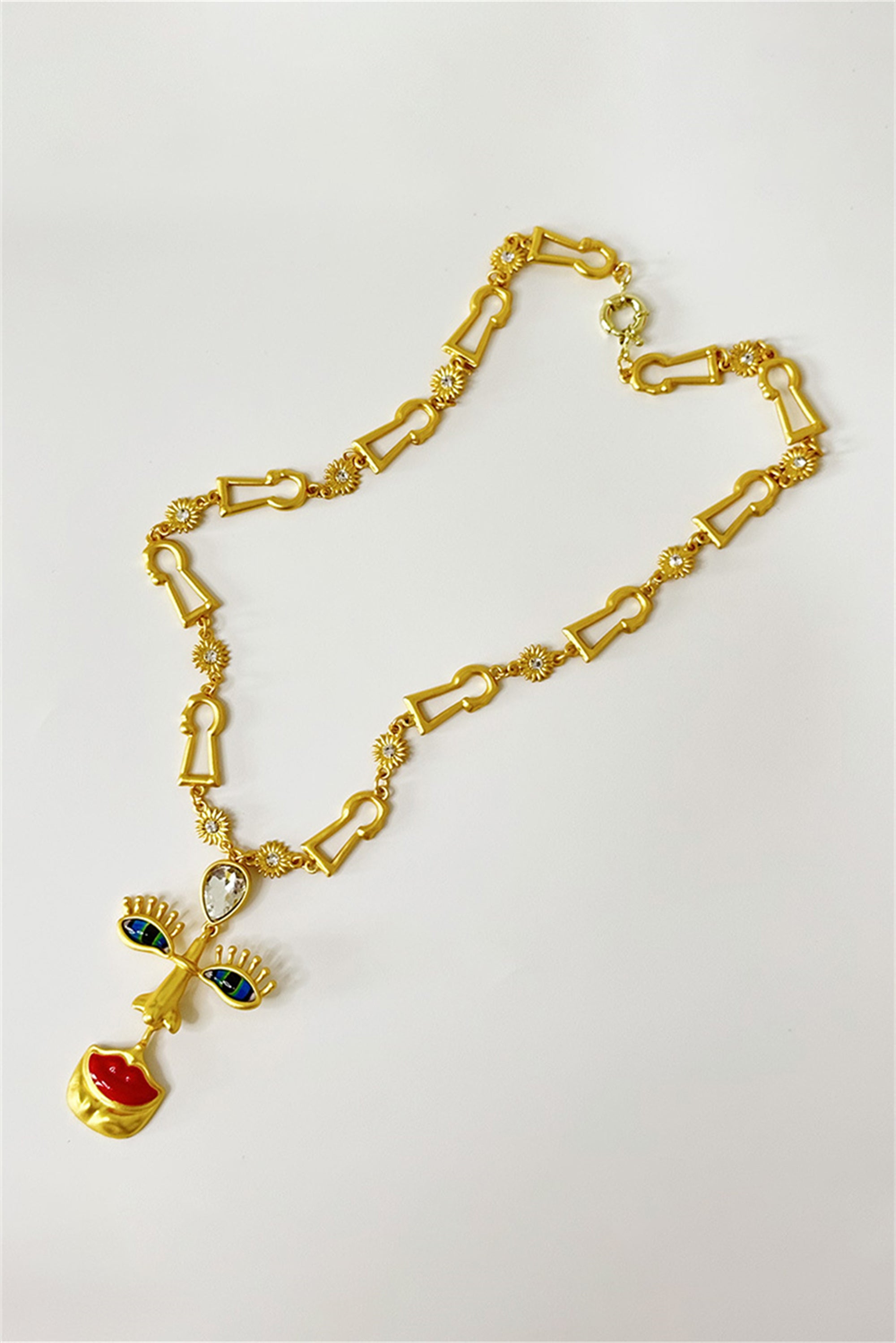 Nazar Retro Yüz Kolye