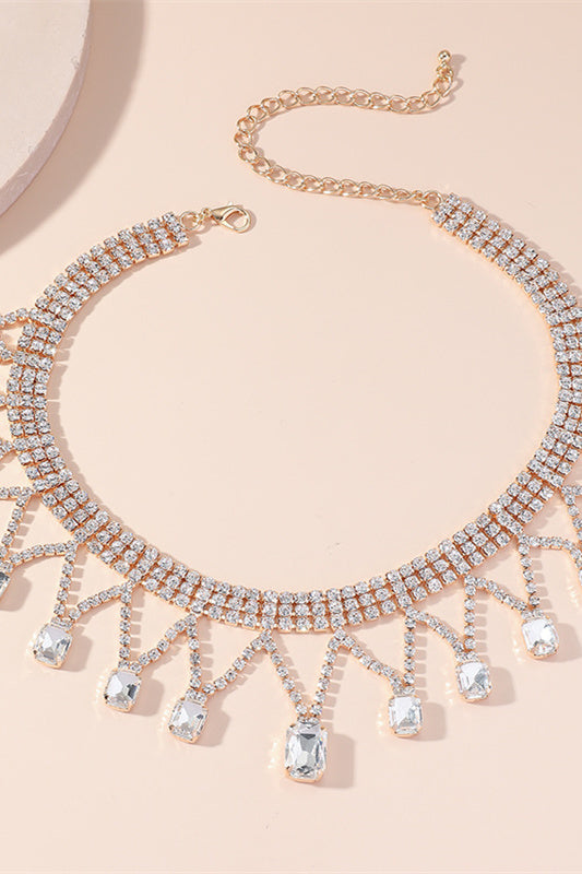 Yapay Elmas Püskül Kolye