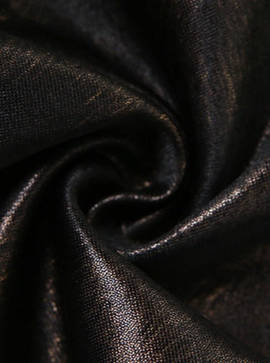 Straplez Sedefli Crop Bluz