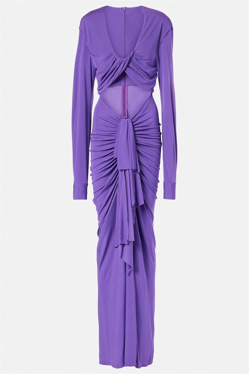 Donna Cut Out Drape Maxi Elbise