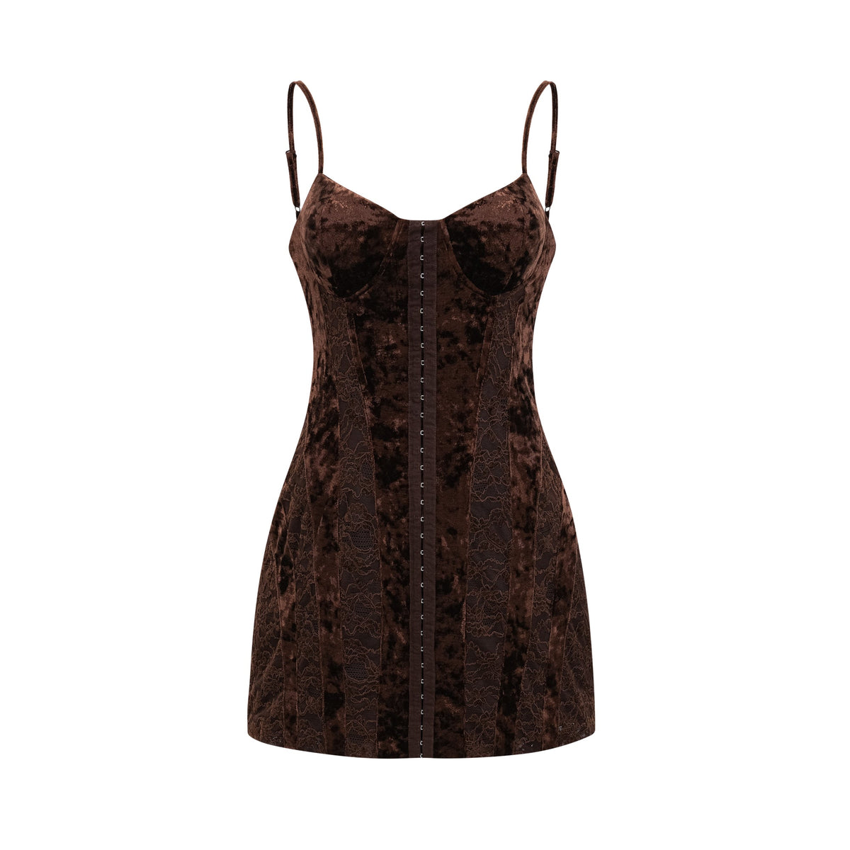 Fleur kadife mini elbise