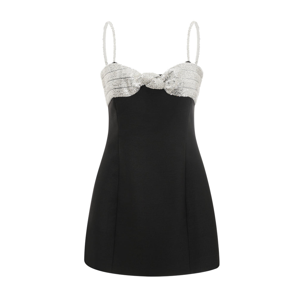 Lourdes fiyonk mini elbise