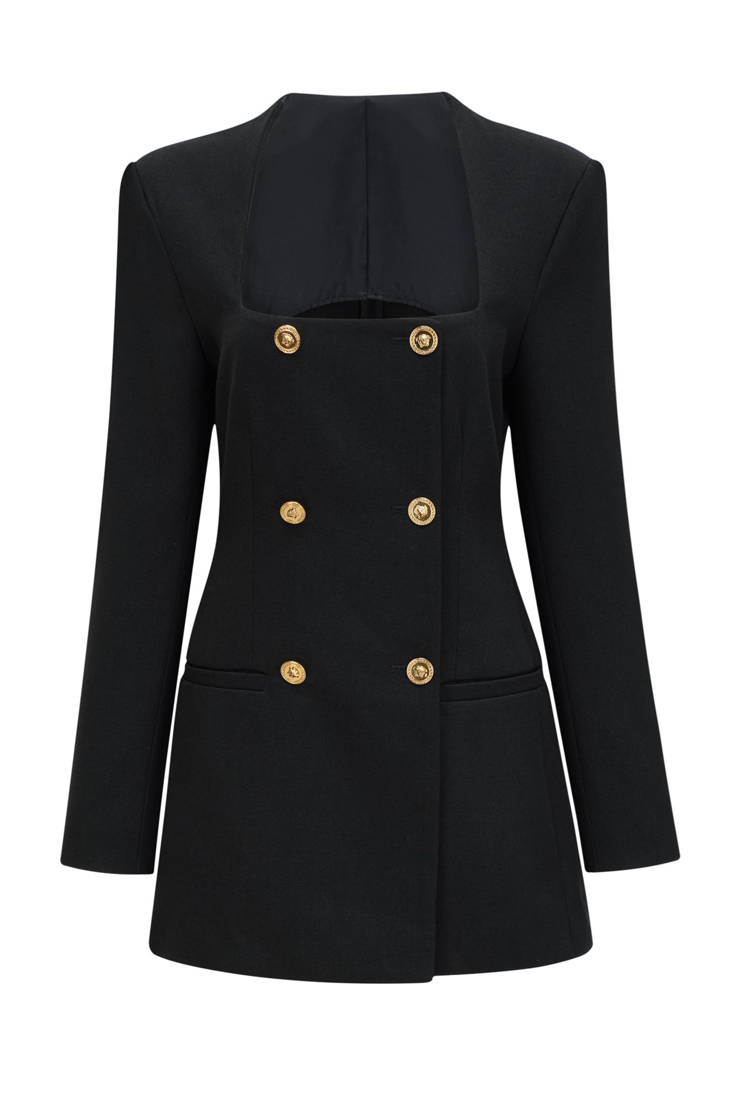 Hedy Kare Yaka Blazer Mini Elbise