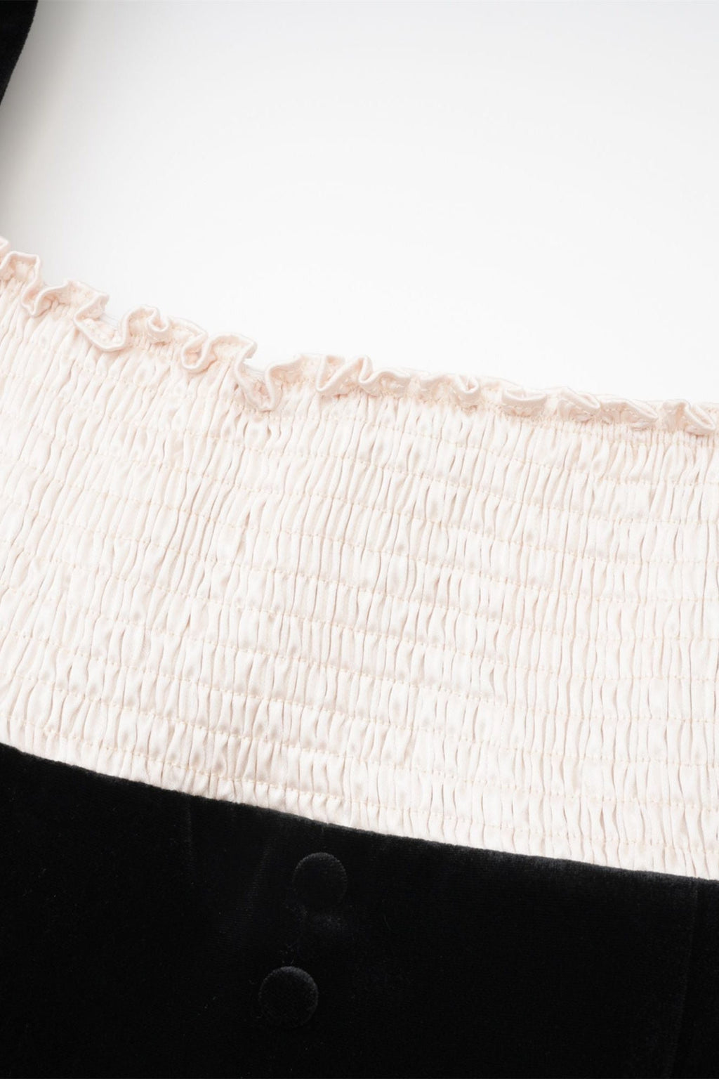 Frederica Kare Yaka Kadife Mini Elbise