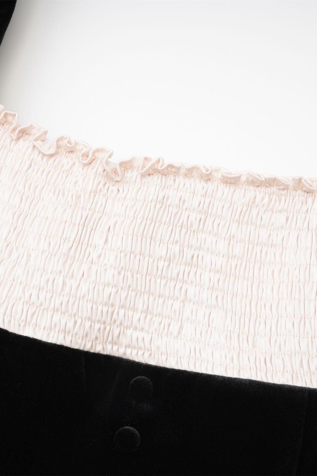 Frederica Kare Yaka Kadife Mini Elbise