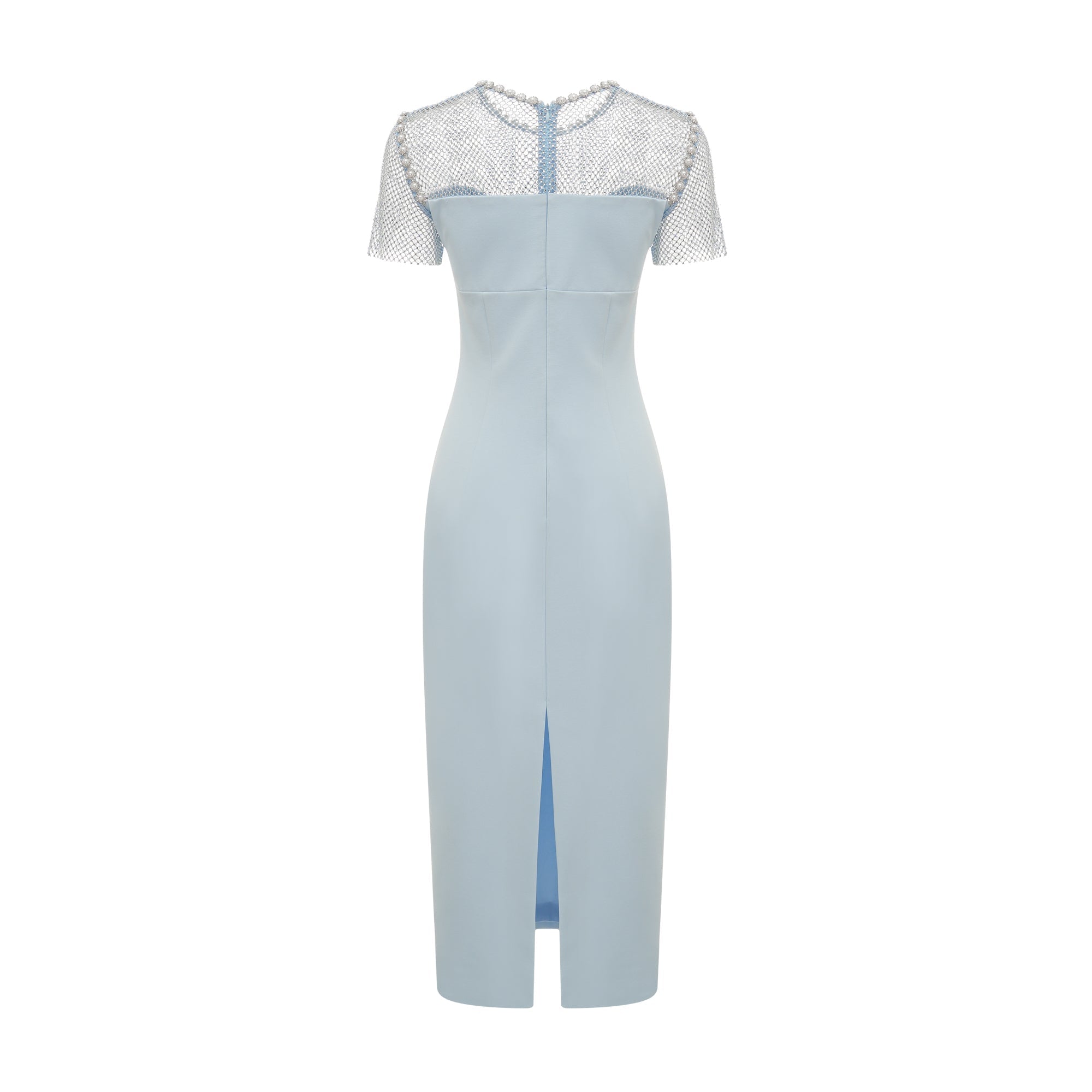 Lilas midi elbise