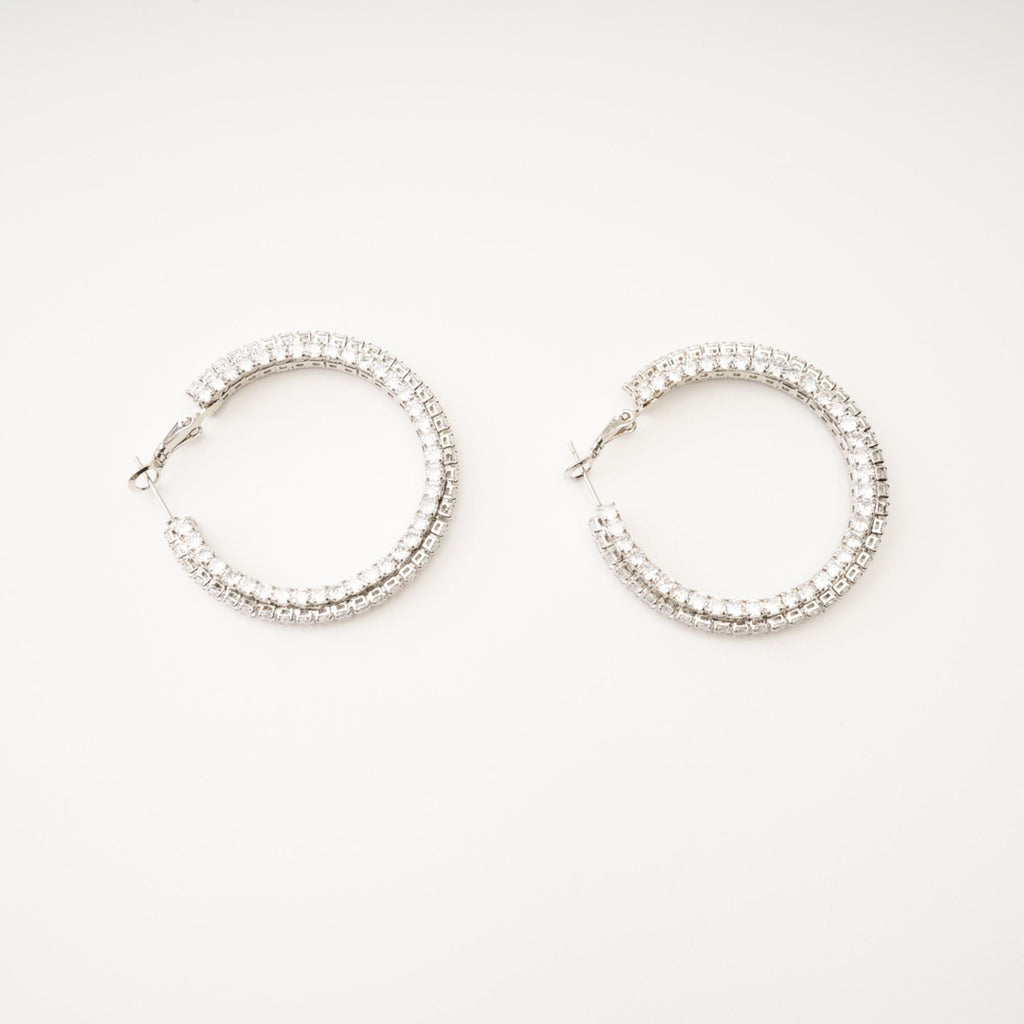 Saira Kristal Daire Küpe