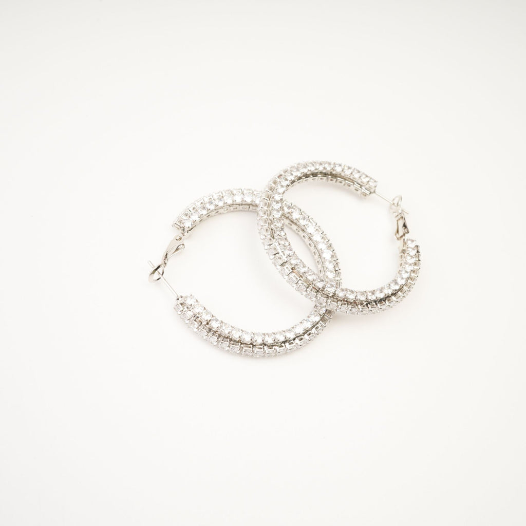 Saira Kristal Daire Küpe