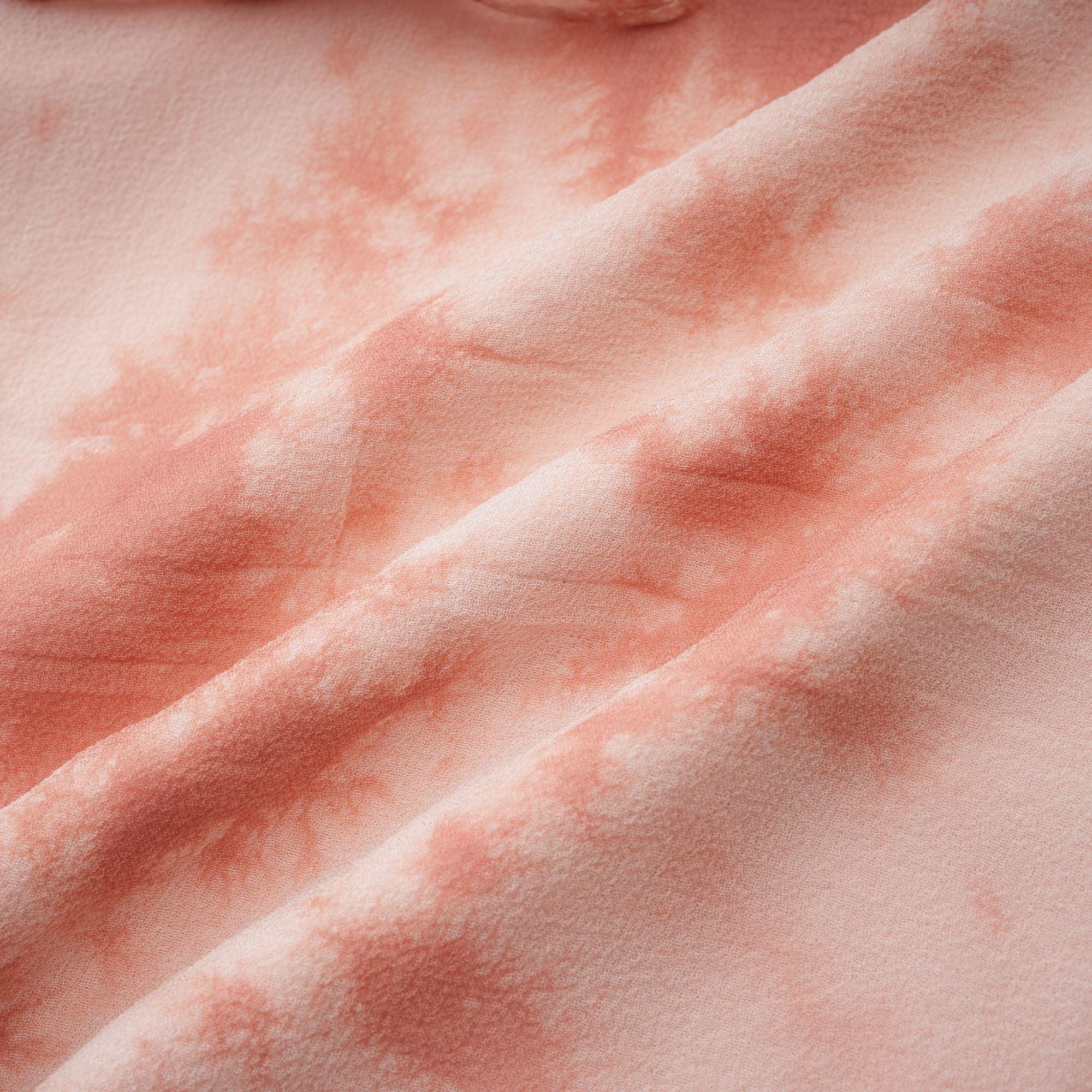 Rosa Gül Detaylı & Fırfırlı Pembe Desenli Mini Elbise